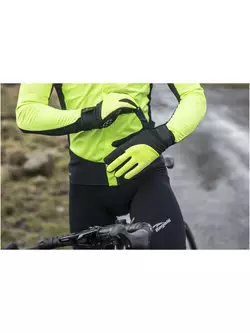 ROGELLI STORM winter cycling gloves, softshell, fluor
