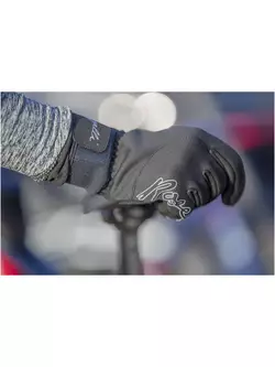 ROGELLI STORM women's winter cycling gloves, softshell, black