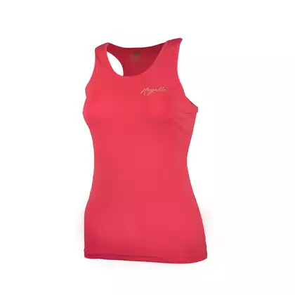 ROGELLI TANK TOP damska koszulka do biegania, fluor różowy 801.253