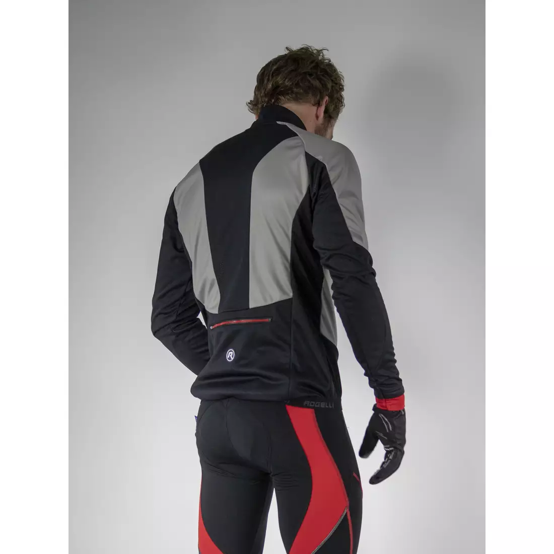 ROGELLI UBALDO 3.0 winter cycling jacket, black-gray