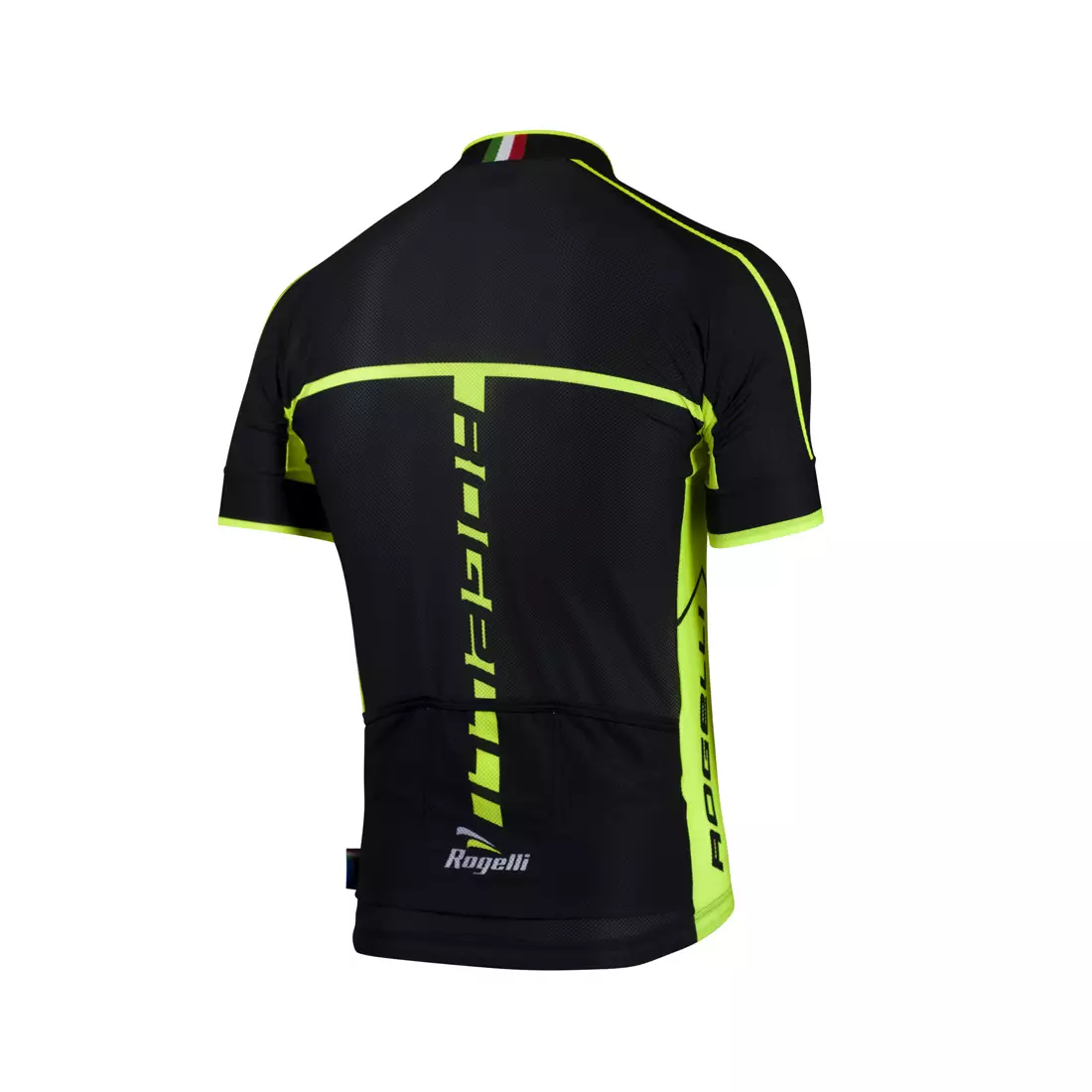 ROGELLI UMBRIA 2.0 men's cycling jersey, black and fluorine