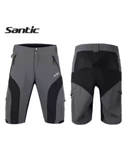 SANTIC men's cycling shorts black and gray