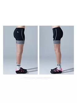 SANTIC women's cycling shorts, black and gray
