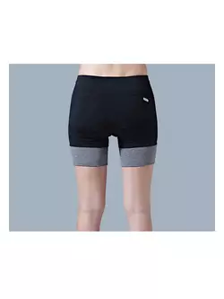 SANTIC women's cycling shorts, black and gray