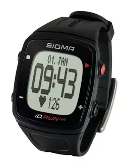 SIGMA iD.RUN HR GPS with heart rate monitor, black