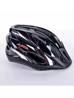 ALPINA MTB17 bicycle helmet black, white and red