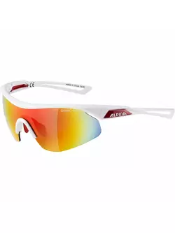 ALPINA SS19 GLASSES NYLOS SHIELD Colour WHITE RED glass RED MIRROR Cat.3 A8634310