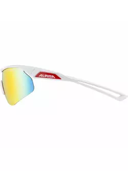 ALPINA SS19 GLASSES NYLOS SHIELD Colour WHITE RED glass RED MIRROR Cat.3 A8634310