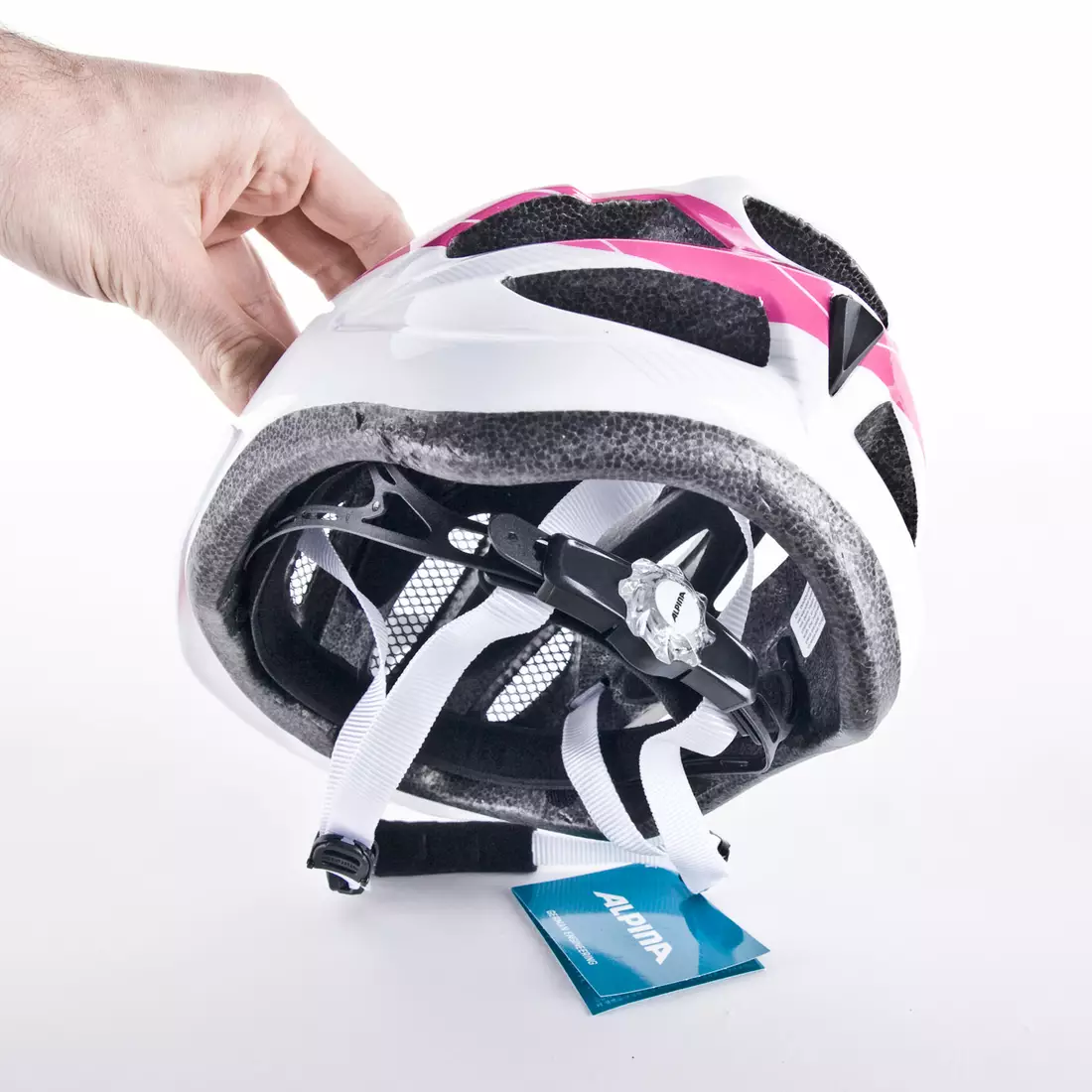 ALPINA bicycle helmet MTB17, white and pink