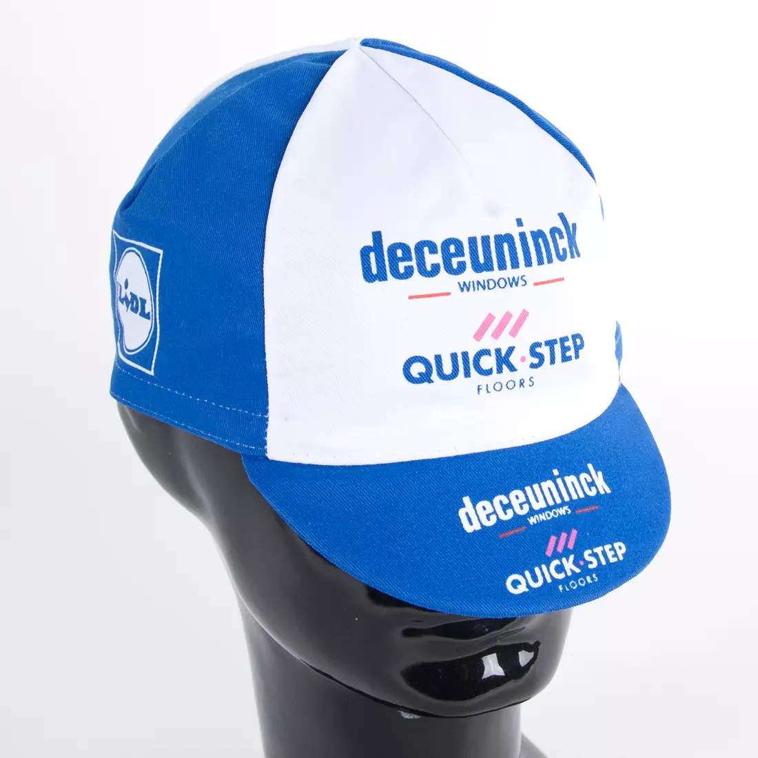 Apis Profi Deceuninck quick step Latexco cycling cap, white and blue
