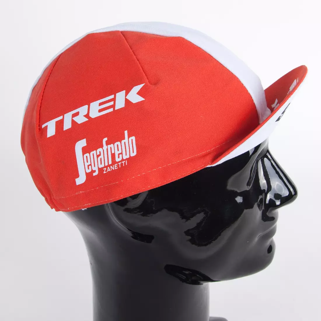 Apis Profi TREK Segafredo cycling cap zanetti red and white stripe