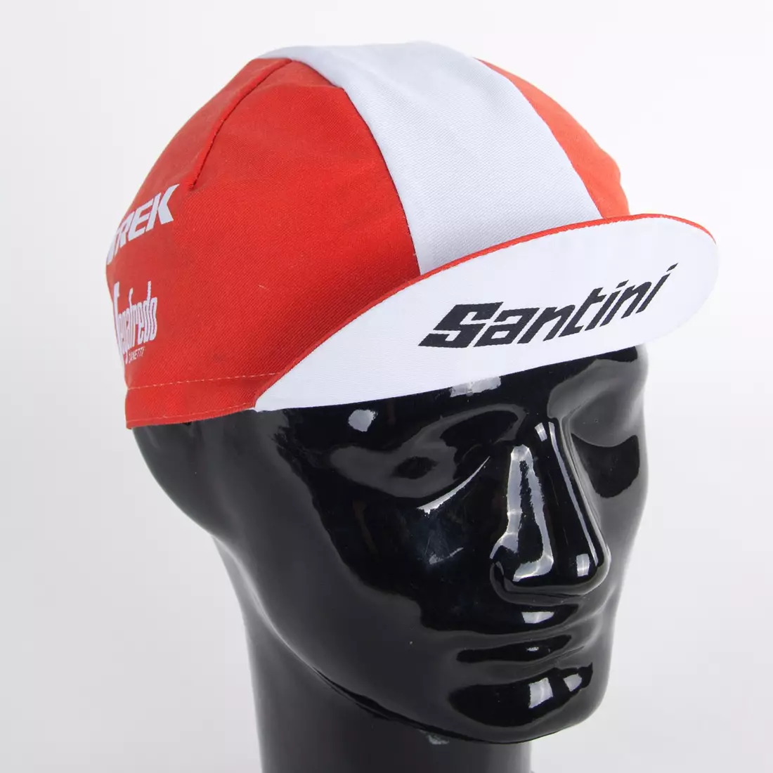 Apis Profi TREK Segafredo cycling cap zanetti red and white stripe