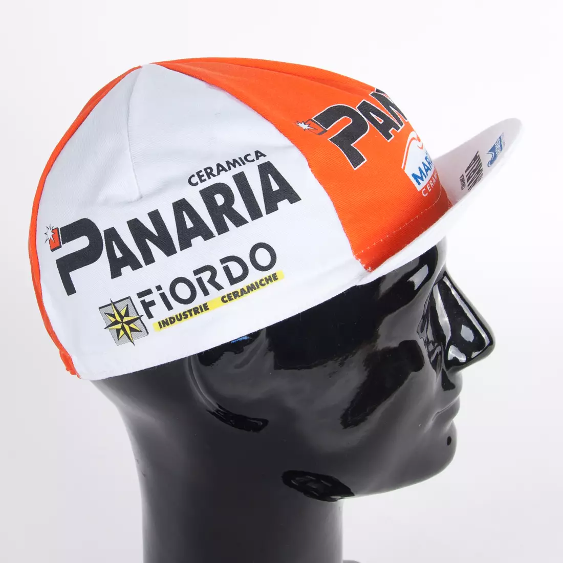 Apis Profi cycling cap Ceramica Panaria Fiordo orange-white