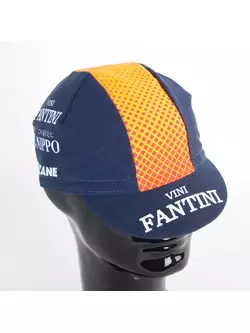 Apis Profi cycling cap VINI FANTINI Nippo Faizane navy blue and orange