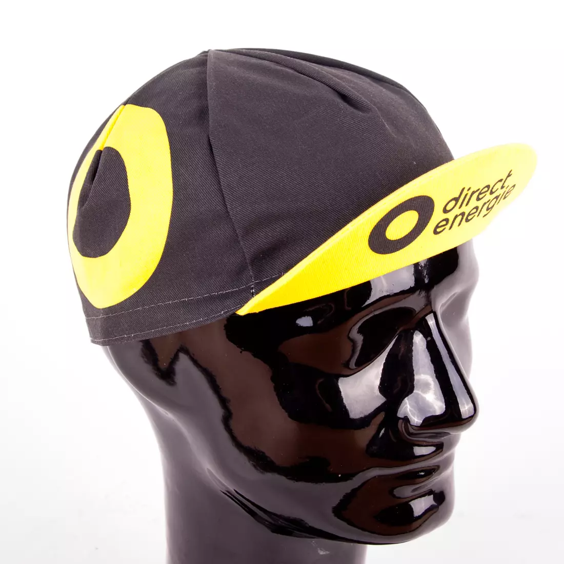 Apis Profi cycling cap Vendee direct energies black-yellow
