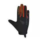 CHIBA TITAN summer cycling gloves, long finger, black-red 30786