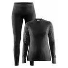 CRAFT BASELAYER set of women's thermal underwear, black 1905329-2999