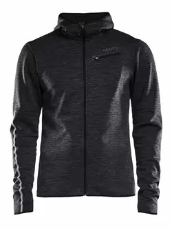 CRAFT EAZE warm running sweatshirt, men, black melange 1906032-998000