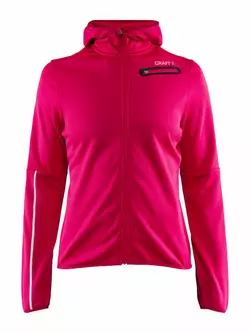 CRAFT EAZE women's warm sports sweatshirt with hood, pink 1906033-735000