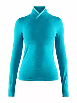 CRAFT FUSEKNIT COMFORT WRAP 1906591-B58200 women's long-sleeved T-shirt/turtleneck blue