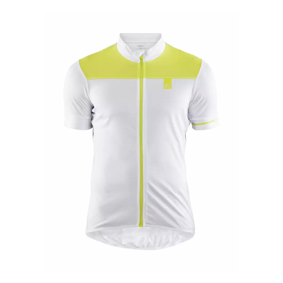 CRAFT POINT men's cycling jersey, white and green, 1906098-900611