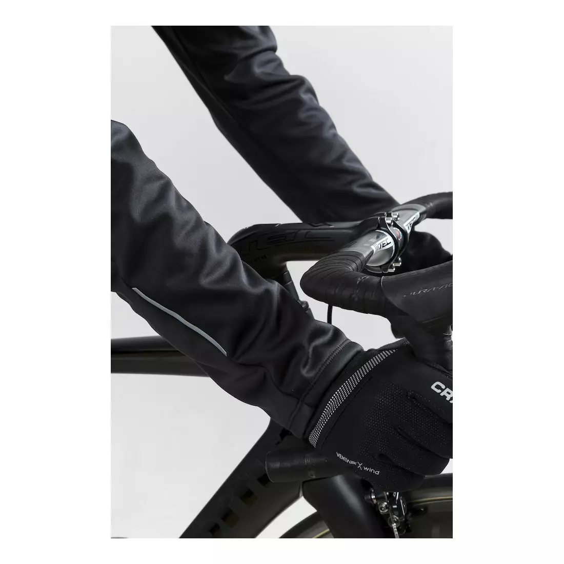 CRAFT RIME winter cycling jacket, black 1905452-999926