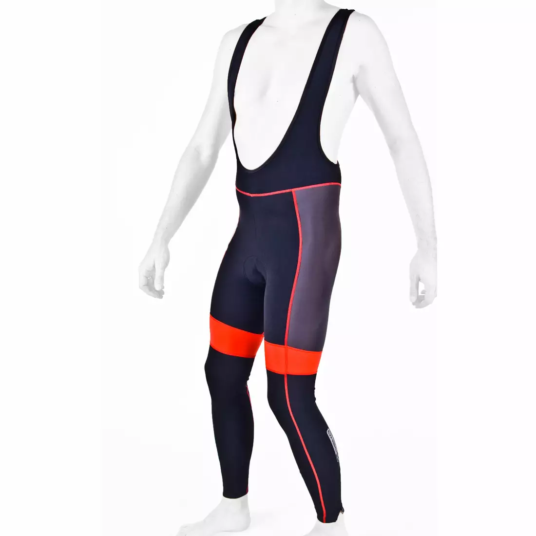 DEKO BOVO D-Robax insulated bib shorts black and red DKBT-100