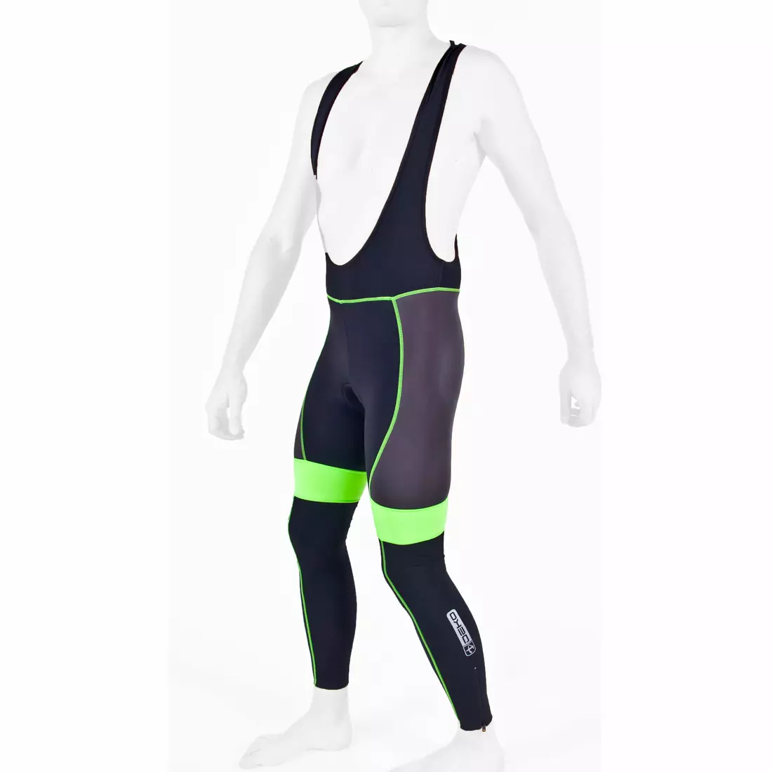 DEKO BOVO D-Robax insulated bib shorts black-fluor green DKBT-100