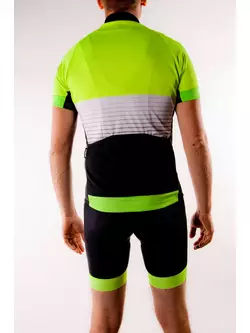 DEKO DK-1018-002 Fluoro-green-black cycling jersey