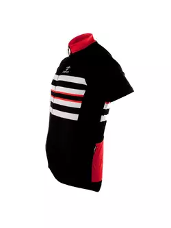 DEKO DK-1018-003 Black and red cycling jersey