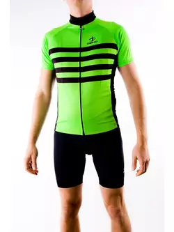 DEKO DK-1018-003 Green and black cycling jersey