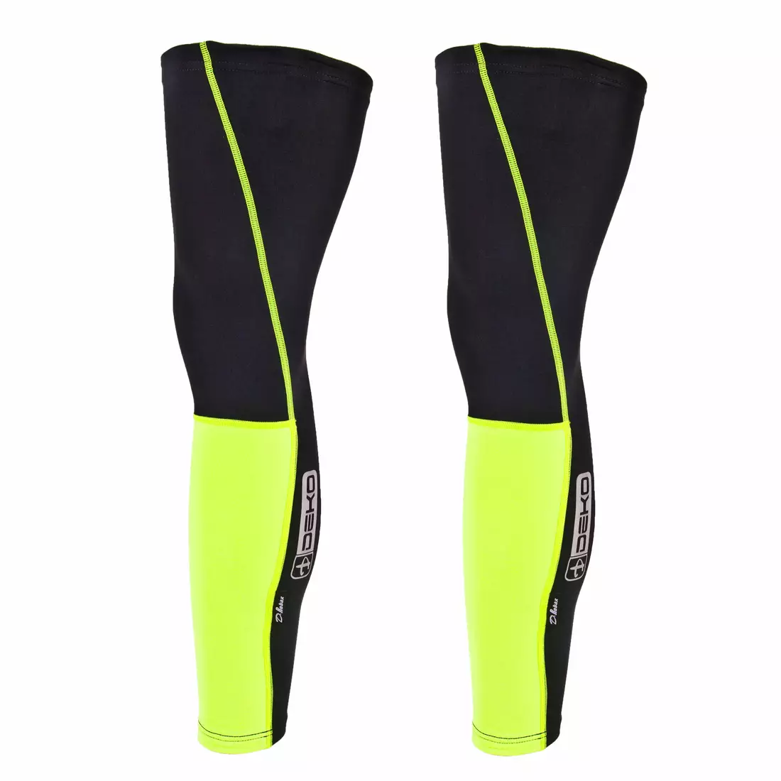 DEKO DUAL D-ROBAX black and fluoro insulated cycling trousers