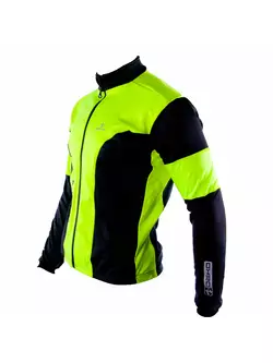 DEKO HUM cycling softshell jacket black-fluor yellow