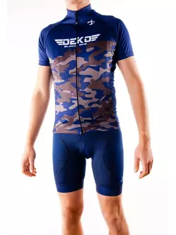 DEKO MILITARY Navy blue cycling jersey