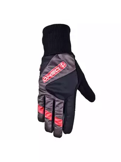 DEKO RAST winter cycling gloves black and red DKW-910