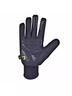 DEKO RAST winter cycling gloves black-fluor yellow DKW-910