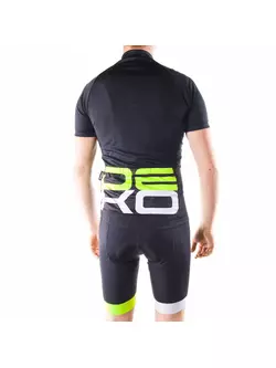 DEKO SET1 men's bib shorts black-fluor green-white