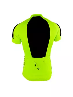 DEKO WHITE man's cycling short sleeve jersey Fluo green-black