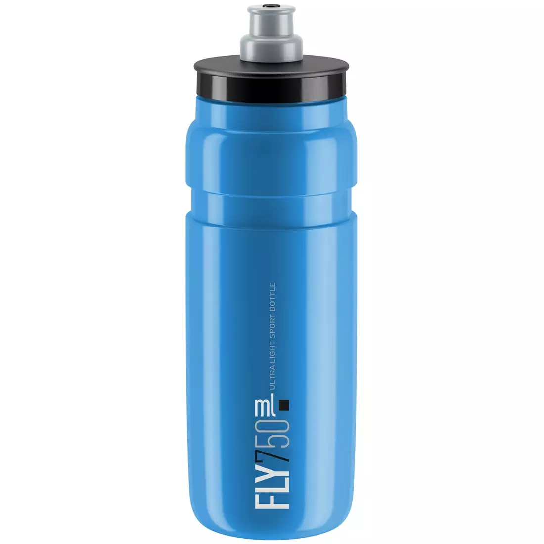 Elite bicycle bottle Fly Blue Black logo 750ml EL0160718 SS19