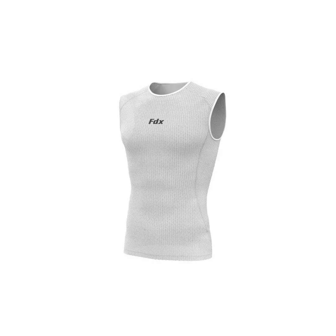 FDX 1040 ultra-light sleeveless mesh jacket, white