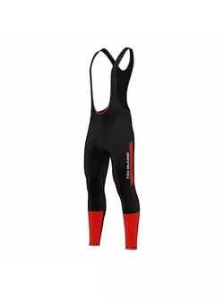 FDX 1220 insulated cycling trousers, black and red