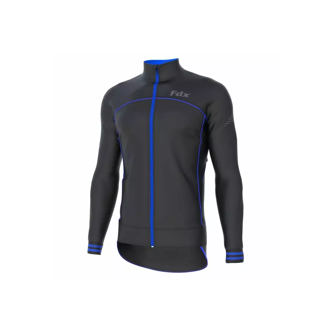 FDX 1310 men's insulated cycling jacket black and blue