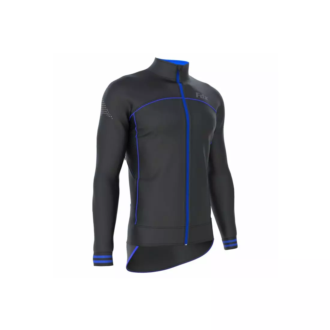 FDX 1310 men's insulated cycling jacket black and blue