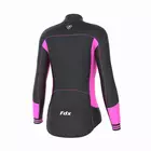 FDX 1460 Warm women's cycling jersey, black-pink
