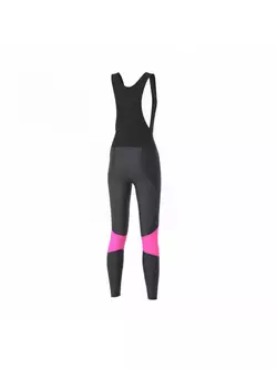 FDX 1460 women's black and pink insulated cycling pants