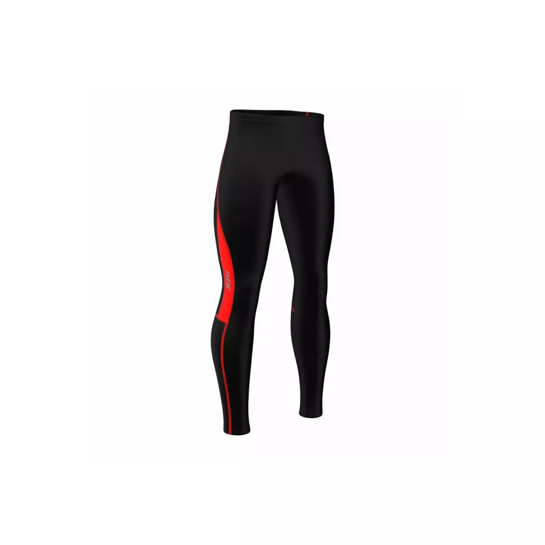FDX 1810 men's insulated cycling trousers without braces, black and red