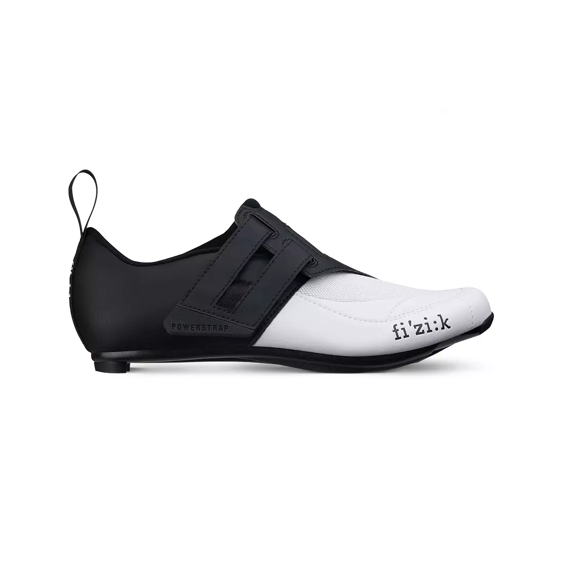 FIZIK TRANSIRO POWERSTRAP R4 triathlon cycling shoes white black
