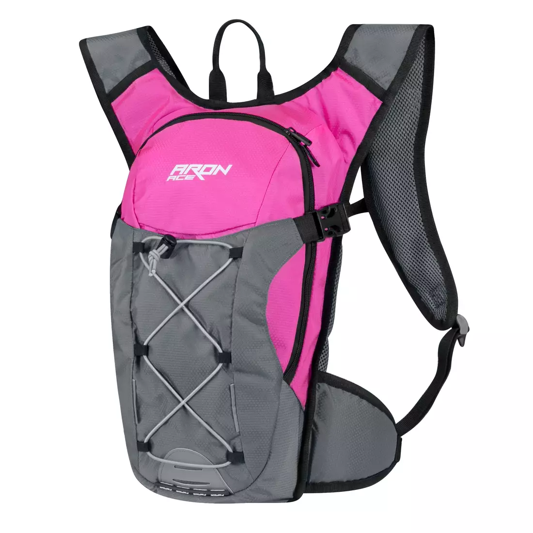 FORCE ARON ACE 10L bicycle backpack, pink-gray