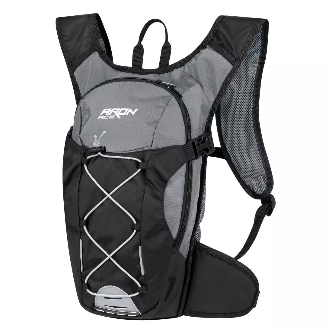 FORCE ARON ACE 10L bicycle / sports backpack gray-black 896697