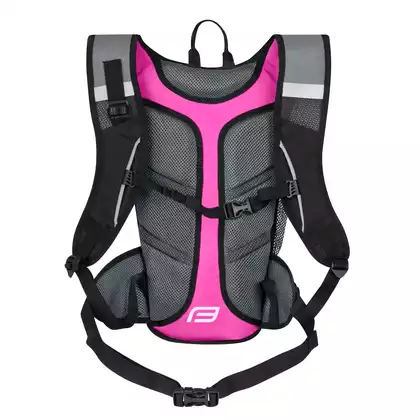 FORCE ARON ACE 10L bicycle backpack, pink-gray